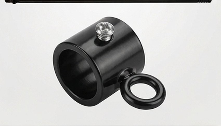 Close-up of the 6 Feet mounting clamp and anti-wrap ring